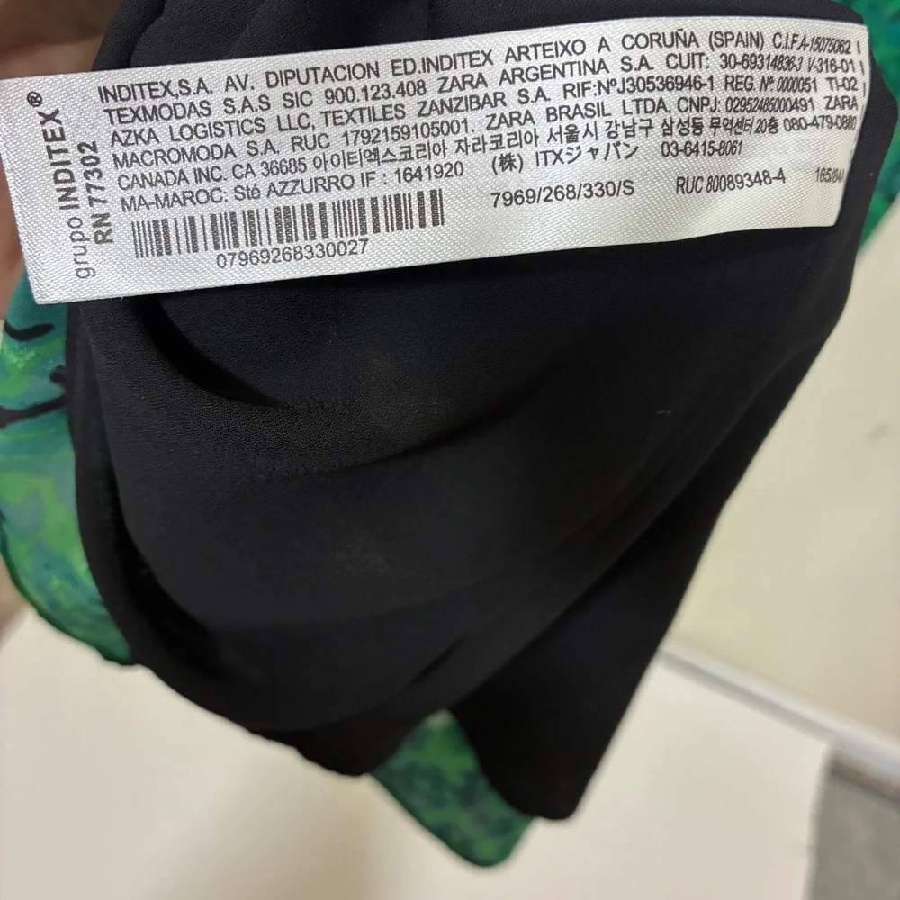 Zara Fairy Jacquard Maxi Dress Size S Green Mermaidcore Art to Wear Body Con